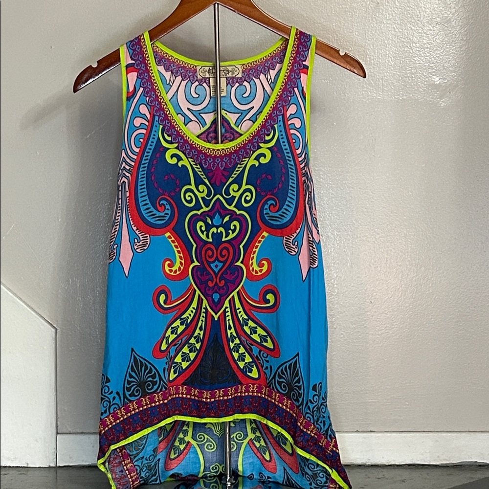 EUC Flying Tomato Multicolor Patterned Tank Top
